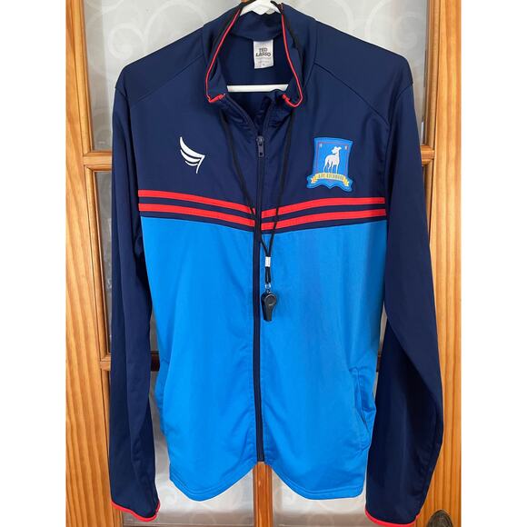 Ted Lasso Size M Mens AFC Richmond Track Jacket Halloween Outfit w/Whistle - Picture 1 of 6
